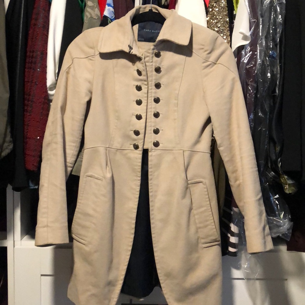 Military style khaki blazer